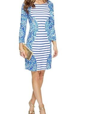 Lilly Pulitzer Nila Dress Moon Jellies Stripe Size M